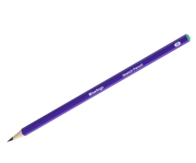 Карандаш ч;г Berlingo 'Sketch Pencil' 2B, шестигранный, заточен, 363762