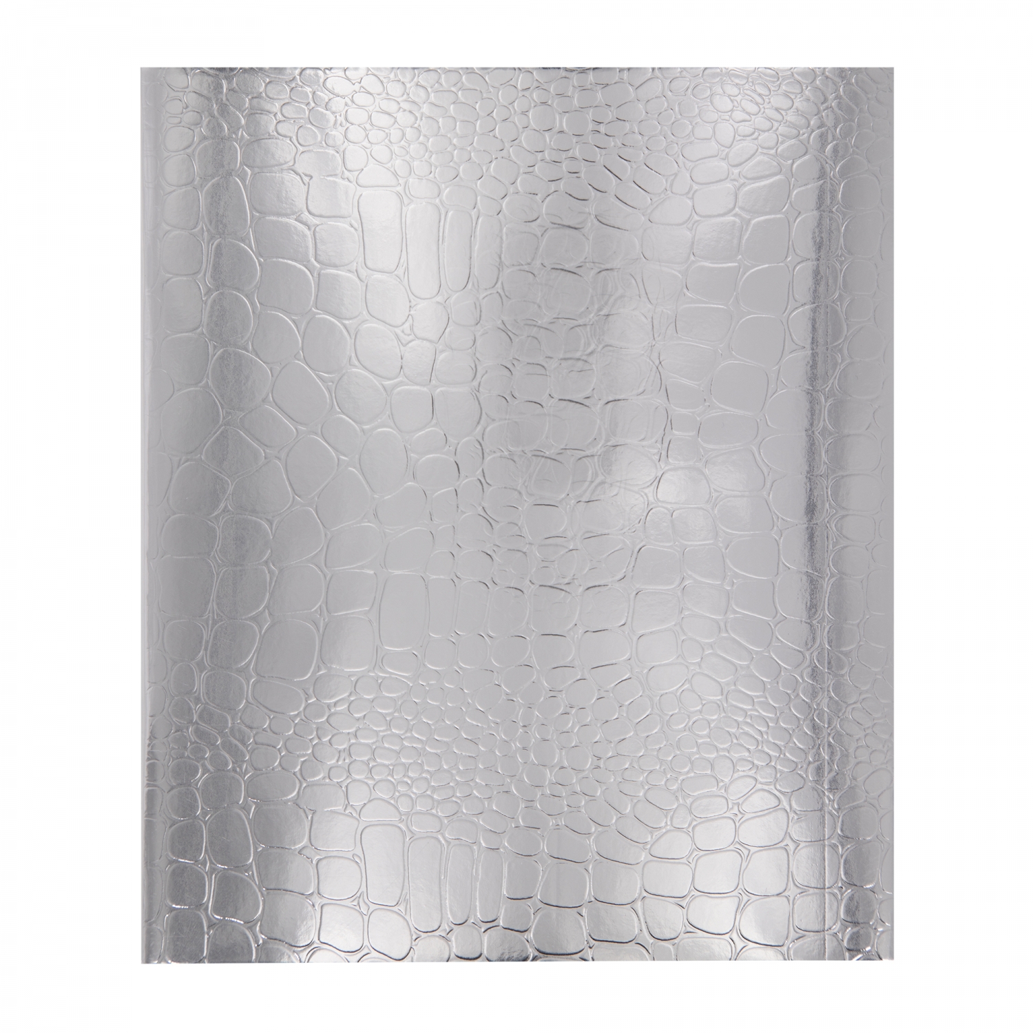 Тетрадь 48л., А5, клетка, Alingar "Silver Croco metallic", скрепка, AL12395