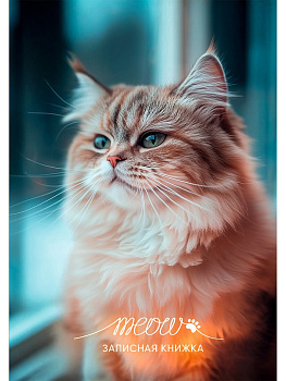ЗАПИСНАЯ КНИЖКА А6 48л. ФОТО КОТИКА - 1, 48-9197