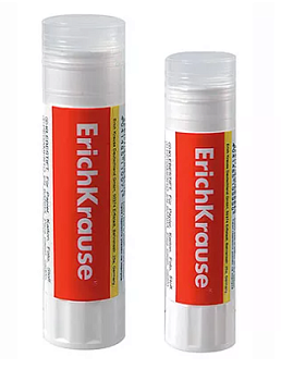 Клей-карандаш "Erich Krause" Crystal 15гр, основа PVP, прозрачный, картонный дисплей, 11007
