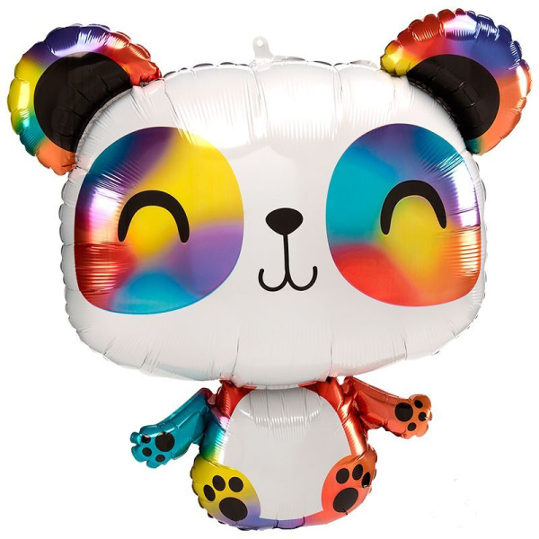Шар фольга фигура Anagram 'Радужная панда', 24';60х60 см., 41218